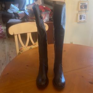 Vince Camino black high leather boots